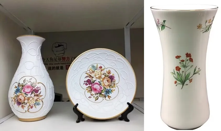 Decal Nước - Xưởng in decal trượt nước theo yêu cầu 12 Mẫu in decal nước dán bình gốm sứ theo yêu cầu